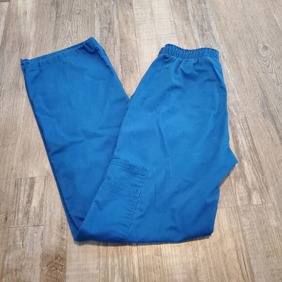 Cherokee workwear xs tall blue scrub pants - Picture 2 of 10